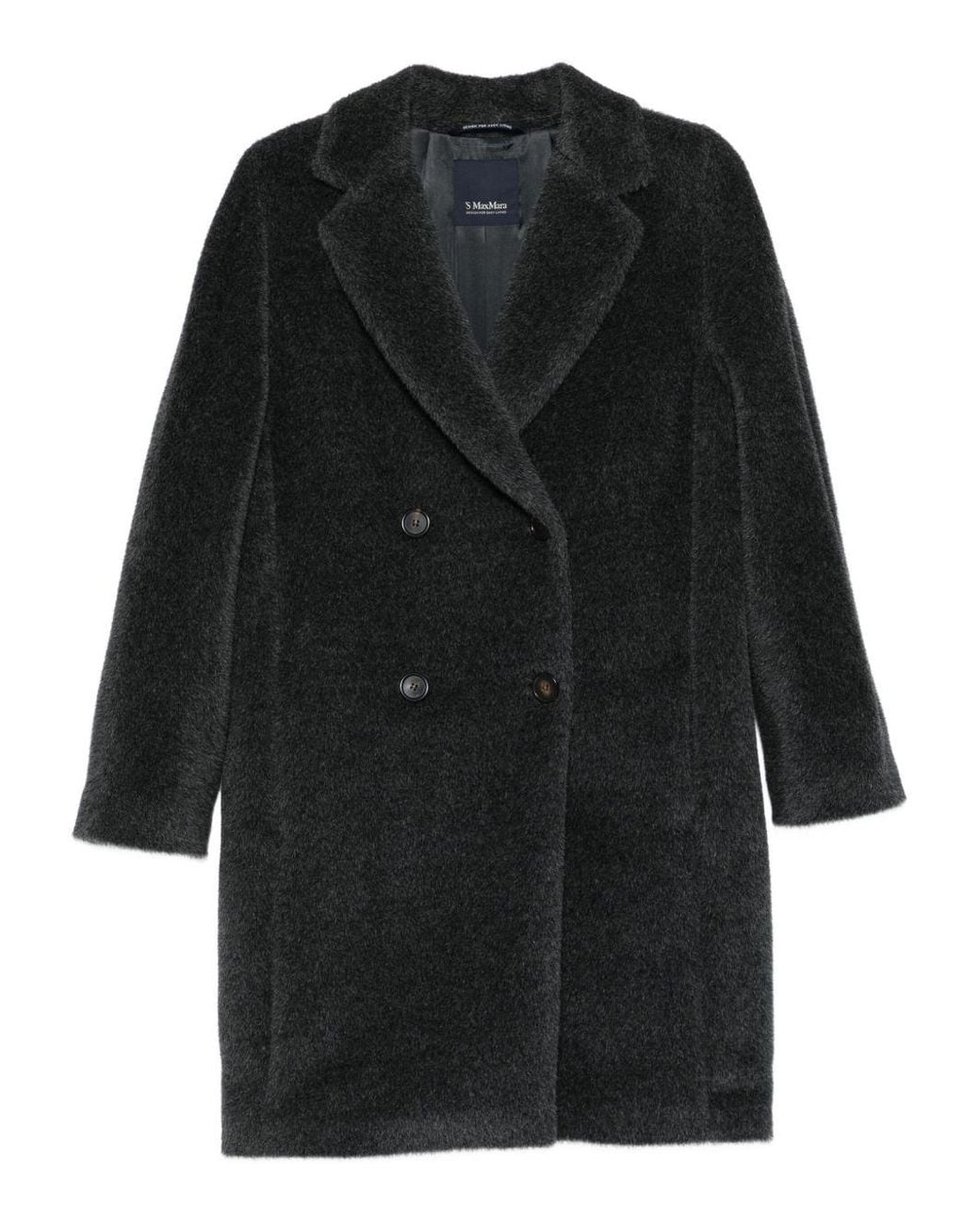 Max Mara Black Coats Wool