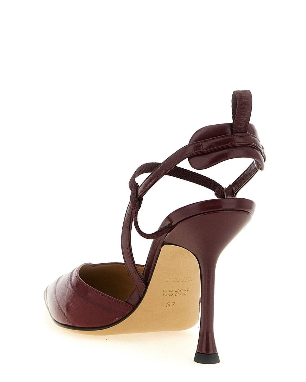Fendi Brown Very Colibri Slingback Heel
