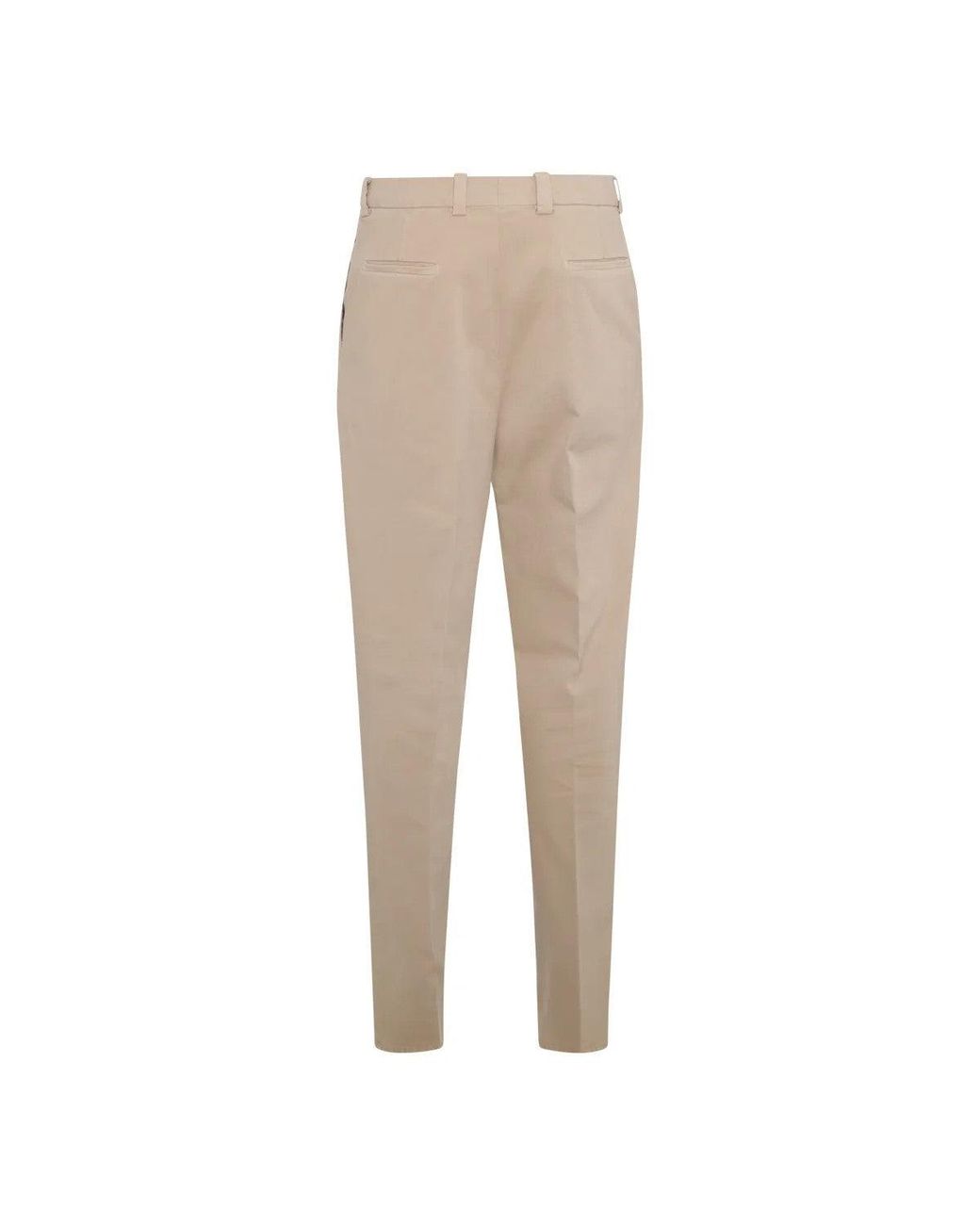 Brunello Cucinelli Natural Brown Cotton Casual Pants for men