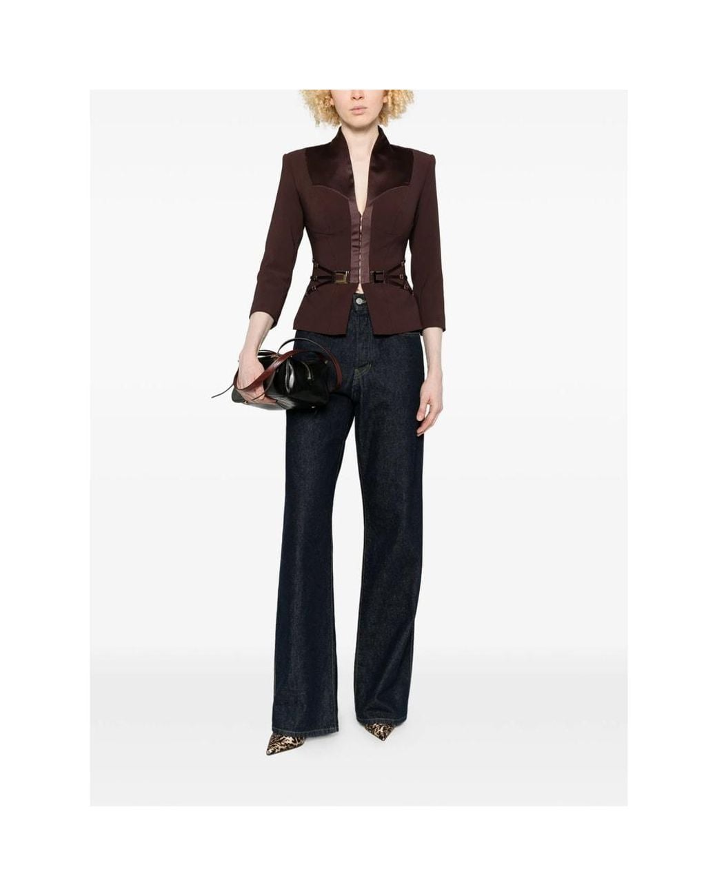 Elisabetta Franchi Brown Jacket