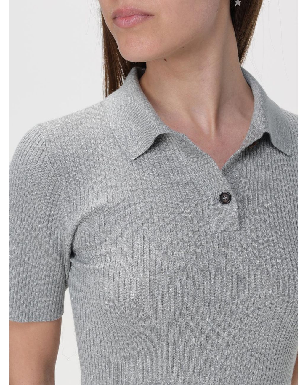 Brunello Cucinelli Gray Light Wool Blend Shirt