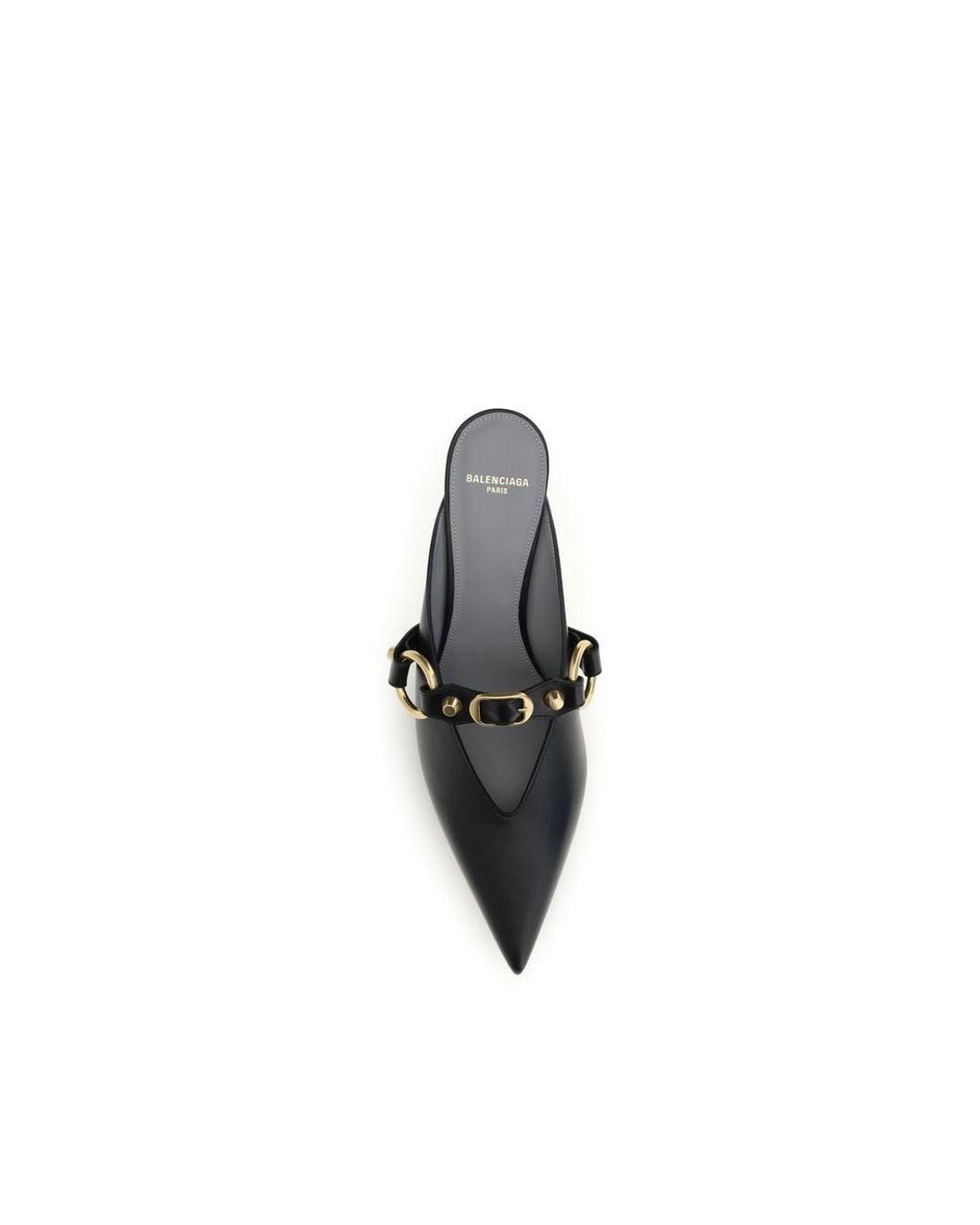 Balenciaga Multicolor Black Calf Leather Bos Taurus Mules