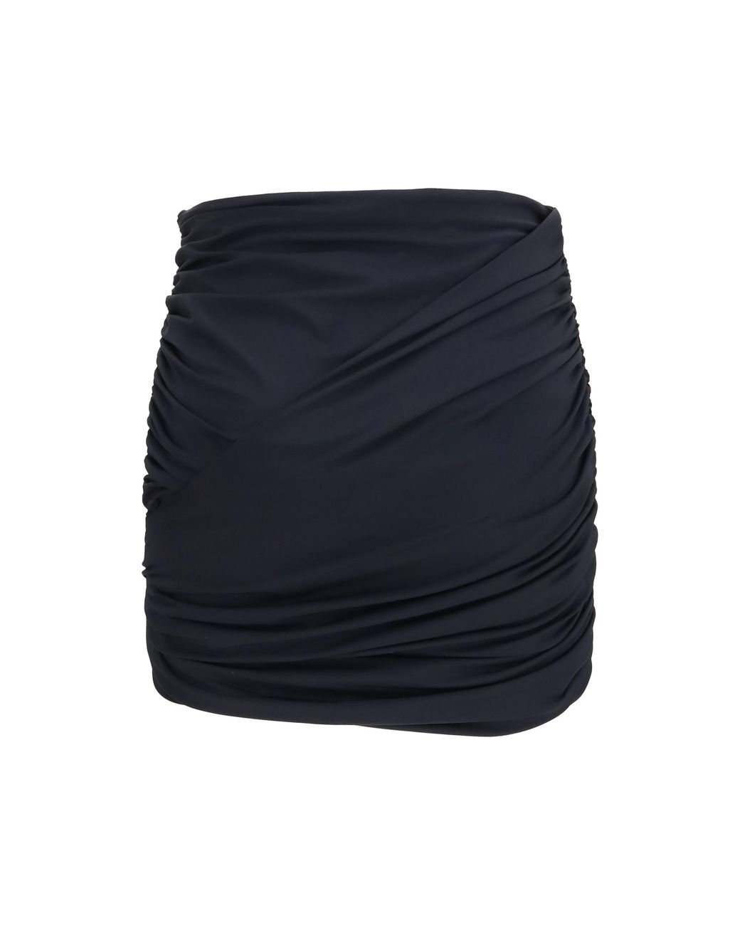 Magda Butrym Blue Mini Skirt Draped Swim