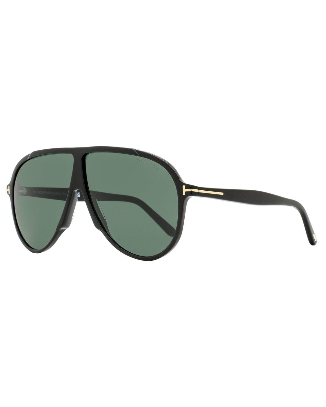 Tom Ford Green Vladimir Sunglasses Tf1211 01N 65Mm Ft1211 Plastic (Acetate) for men