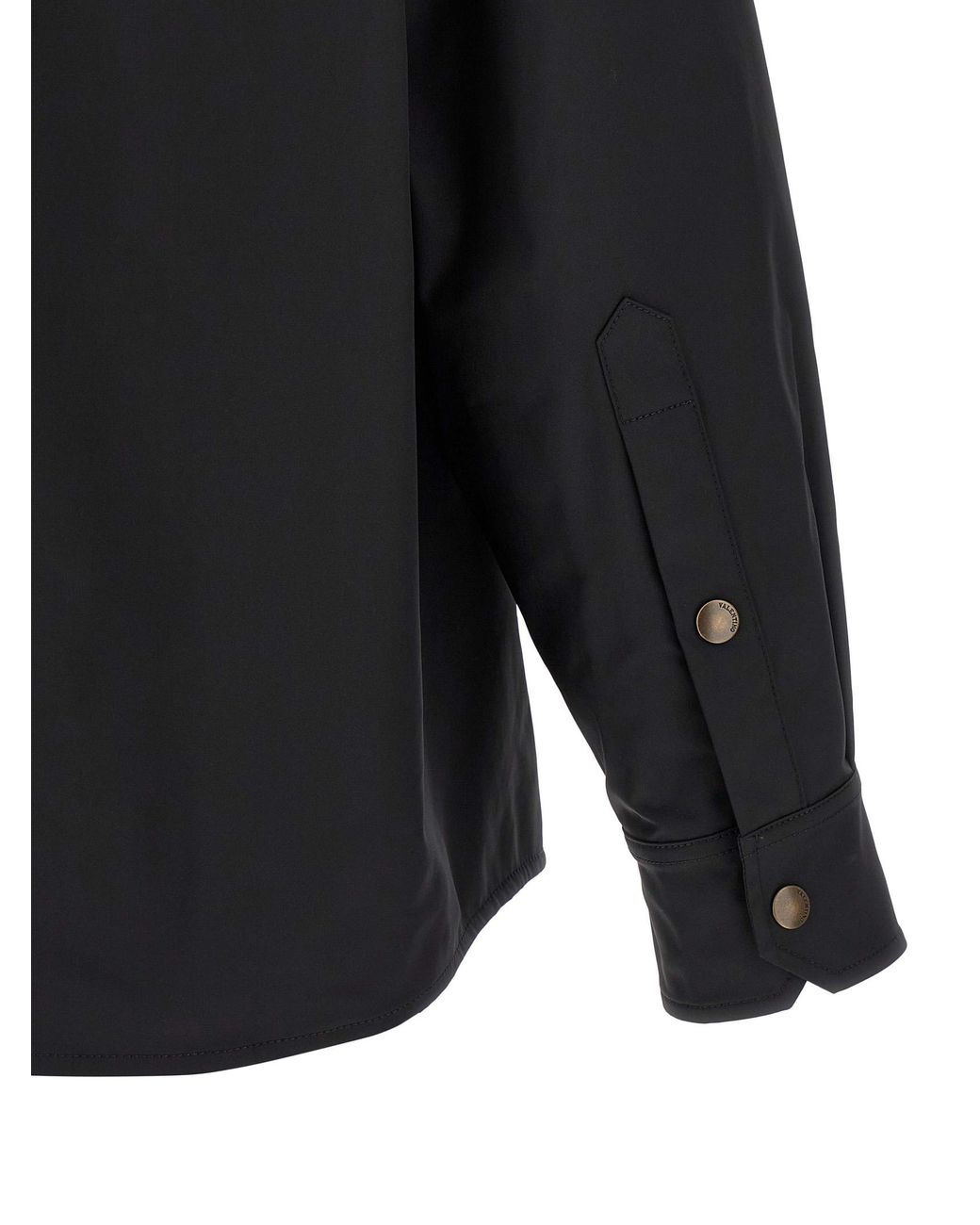 Valentino Garavani Black Polyester Jacket Clothing for men