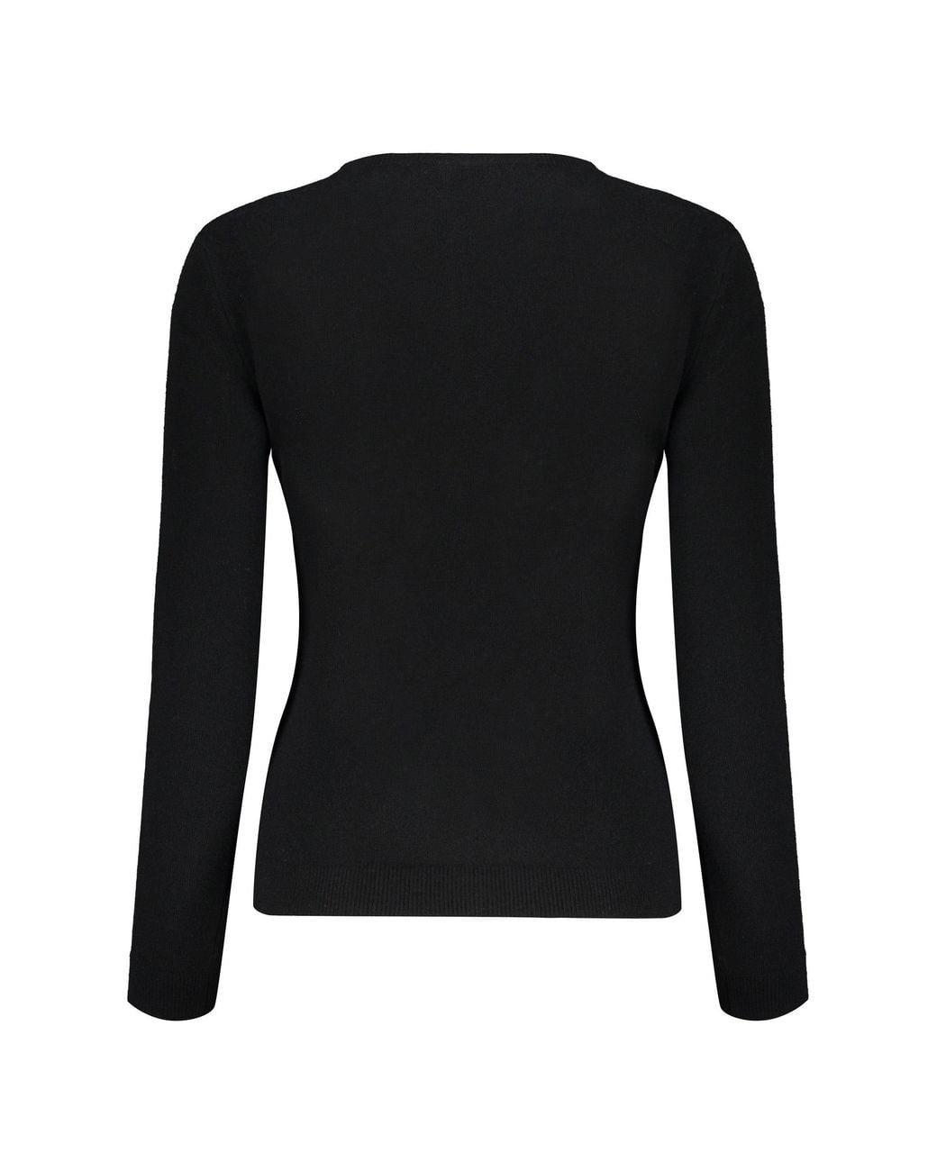 Valentino Black Wool Crewneck Sweater