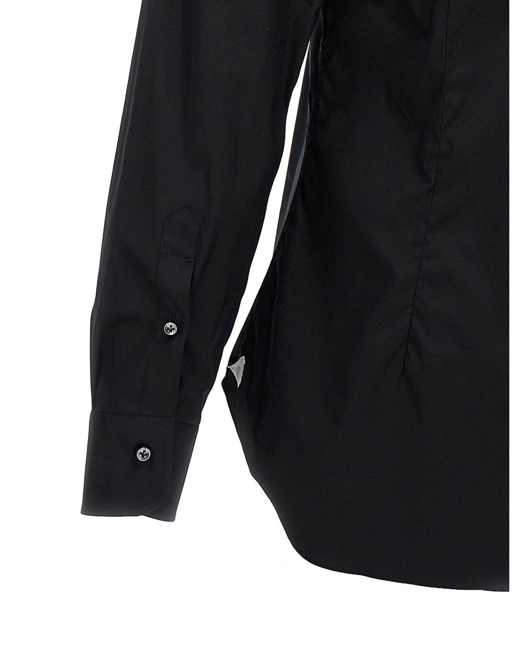 Barba Napoli Blue Stretch Cotton Poplin Shirt