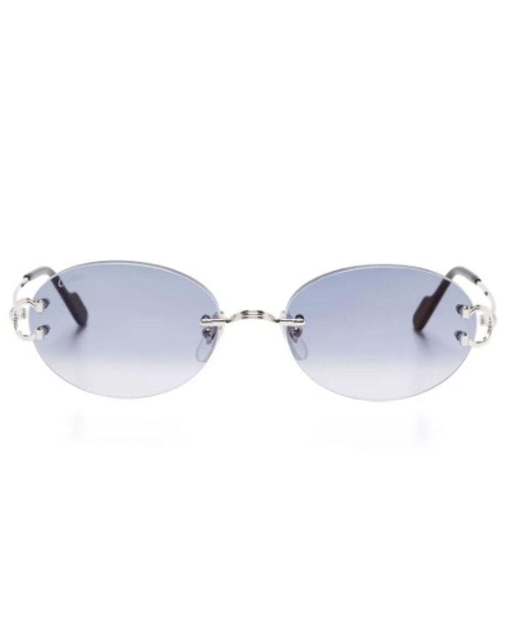 Cartier Black Cartier Eyewear Ct0551S Rimless Sunglasses for men