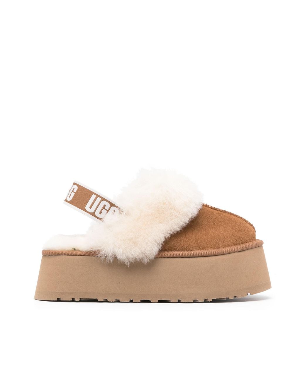 Ugg Natural Slip-On Funkette Suede Slipper 55.Leather Flat Shoes