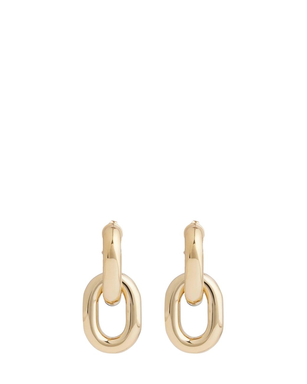 Rabanne Metallic Double Xl Link Earrings