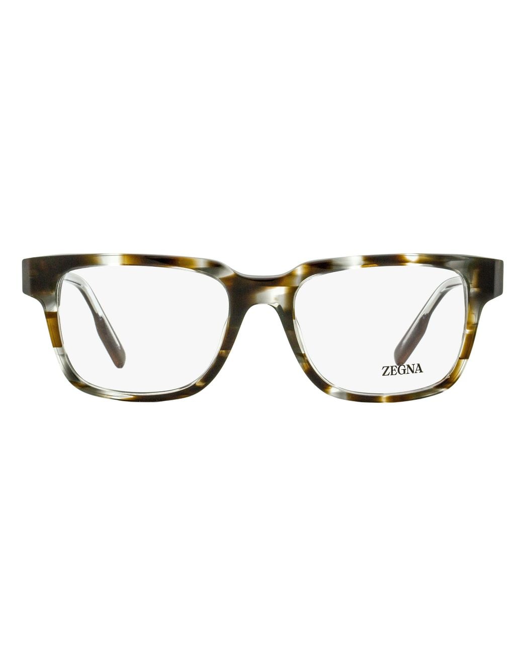 Zegna Black Retro Rectangular Eyeglasses Ez5260 020 52Mm Plastic (Acetate) for men