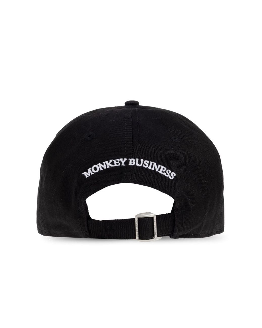 DSquared² Black Monkey Business Logo Baseball Cap for men