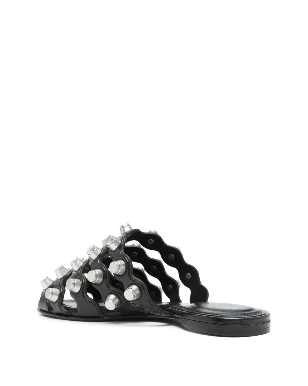 Alexander Wang White Rexa Cage Sliders Shoes Sandals