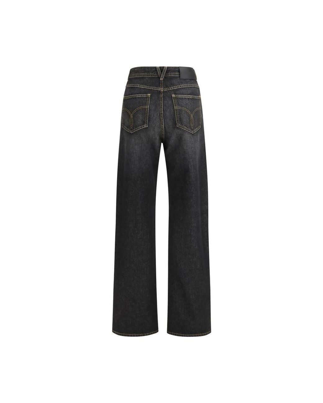 Versace Black Cotton Straight