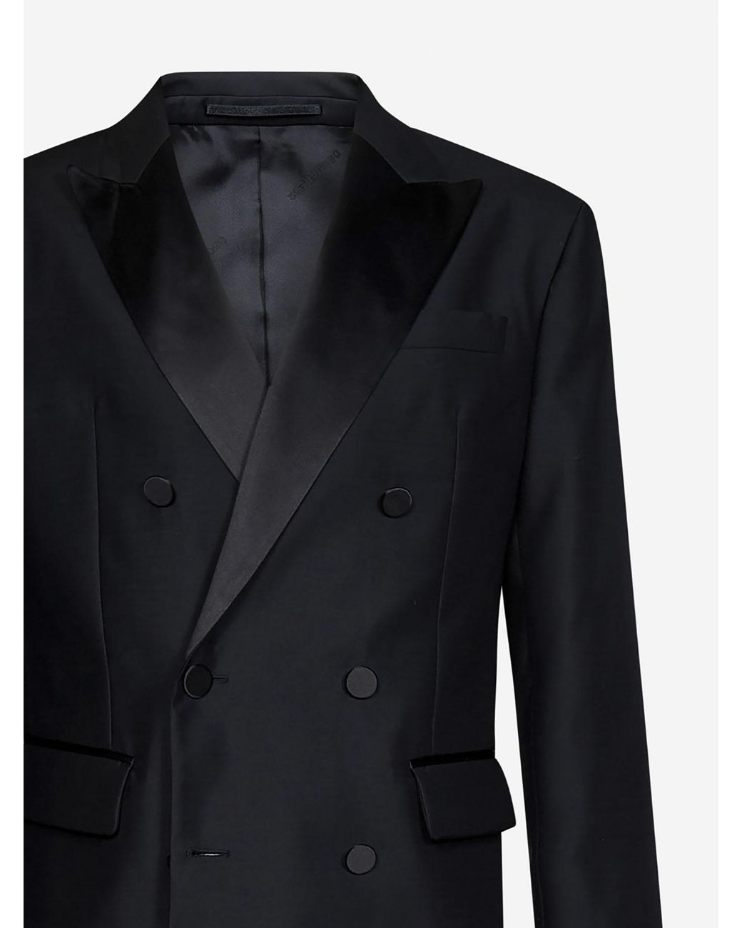 DSquared² Black Suit Chicago Virgin Wool Suits for men