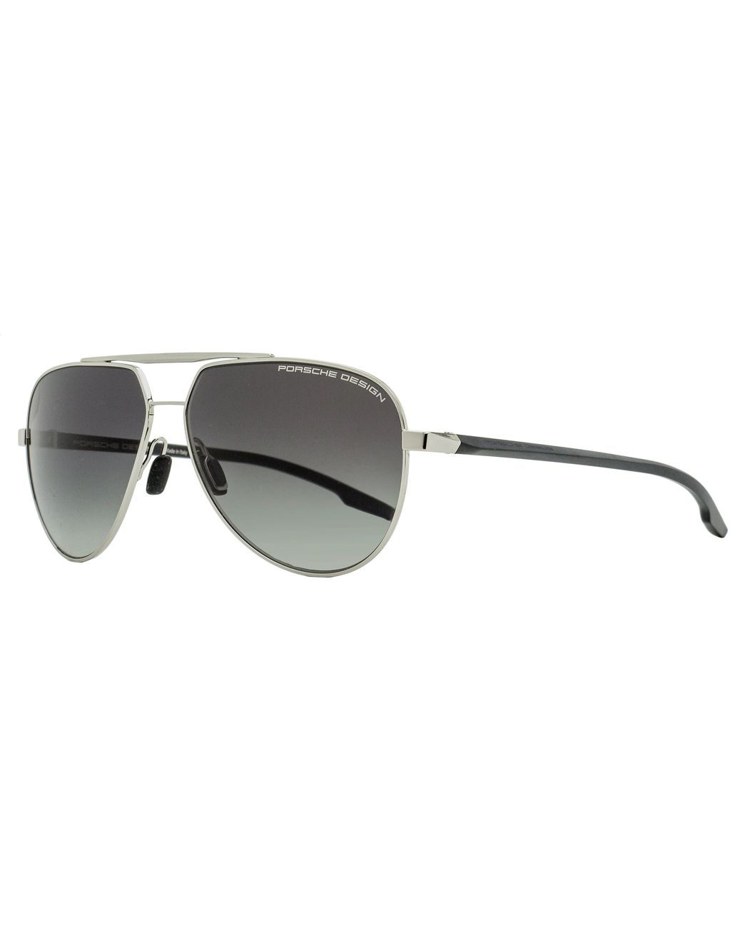 Porsche Design Black Modern Pilot Sunglasses P8935 D Palladium-Matte 62Mm Palladium/Matte
