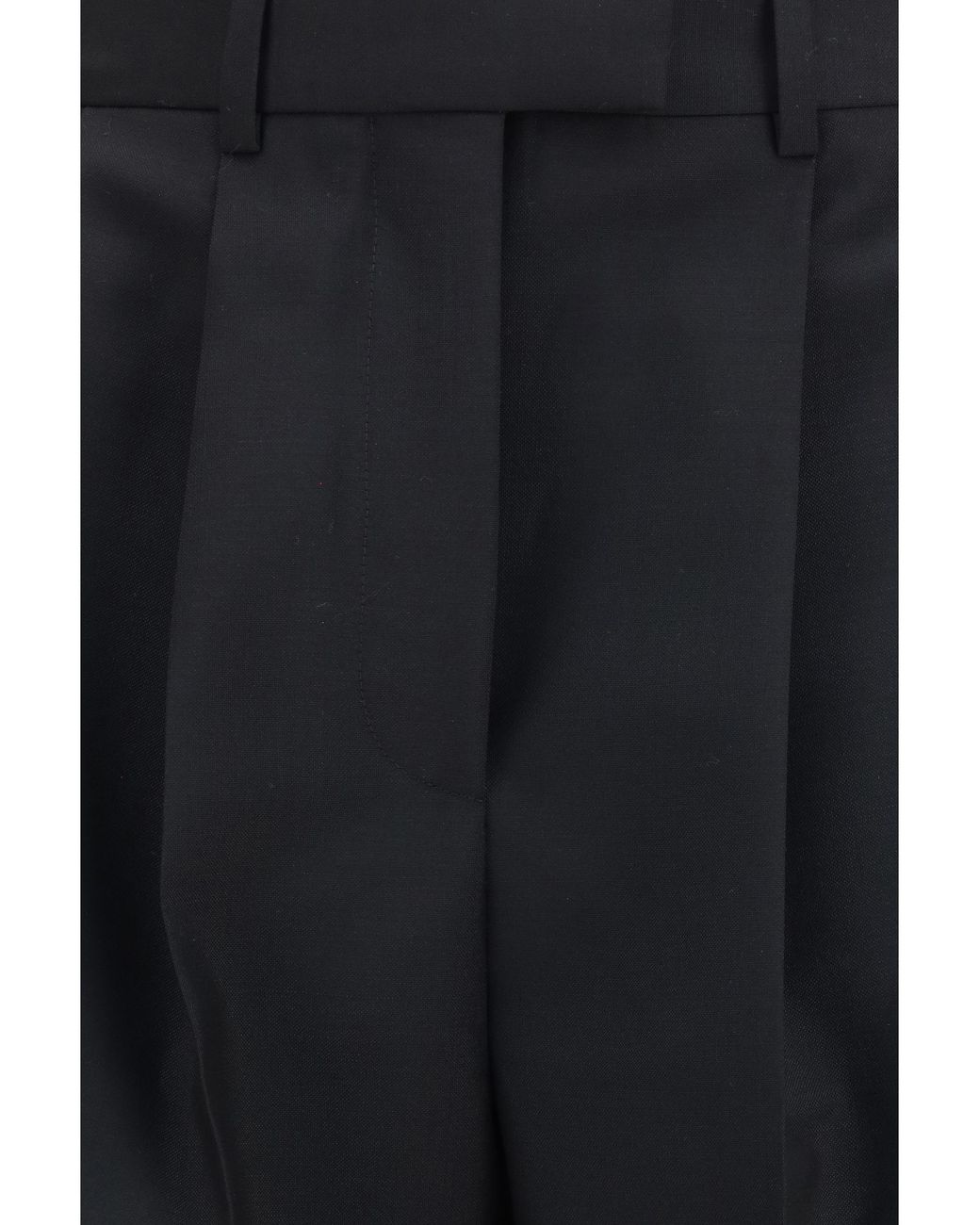 Givenchy Blue Trousers Double-Pleat Wool-Mohair Wool (Ovis Aries)