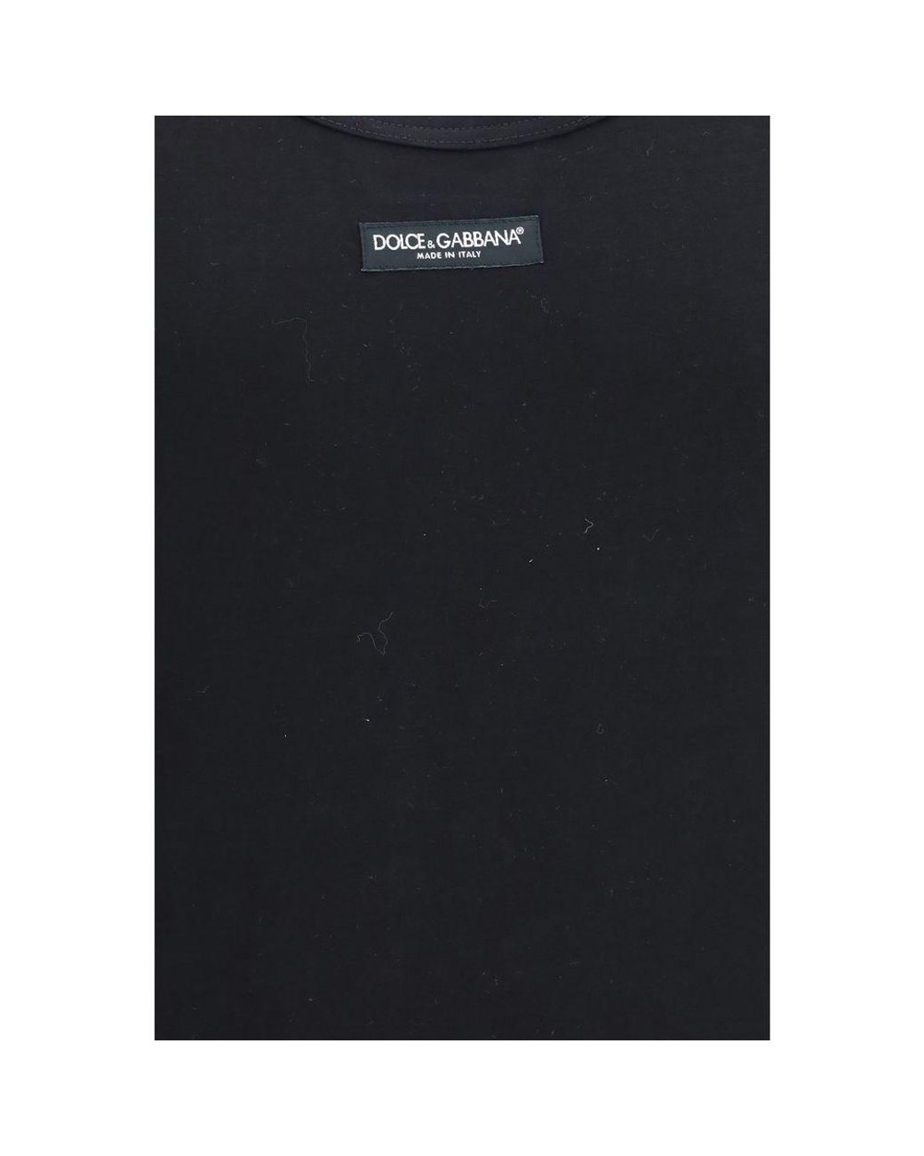 Dolce & Gabbana Black Cotton Top for men