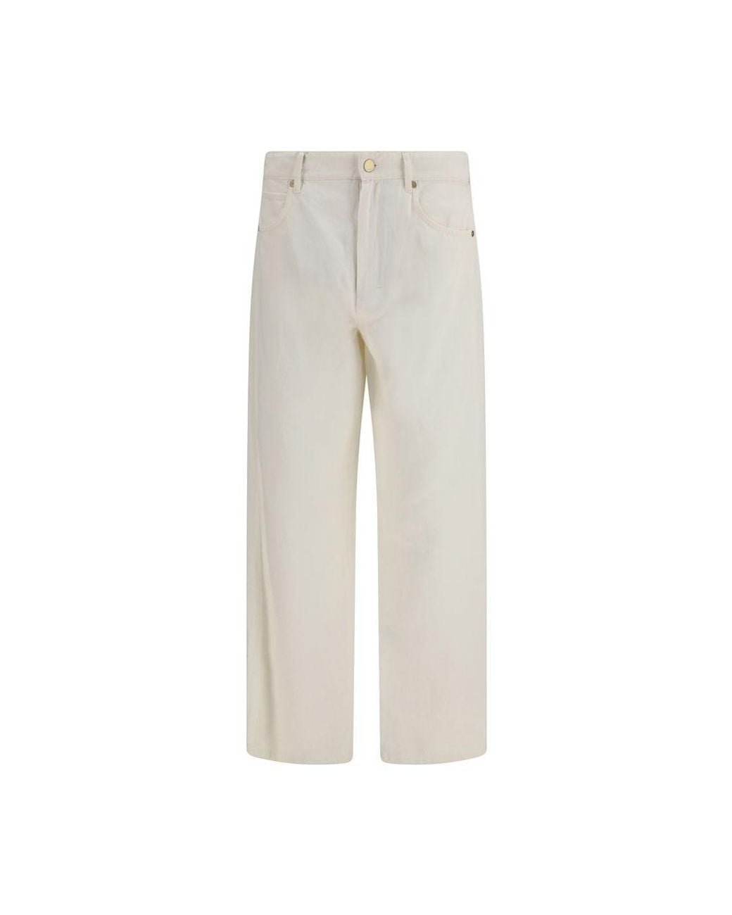 Max Mara Gray Cotton Casual Pants