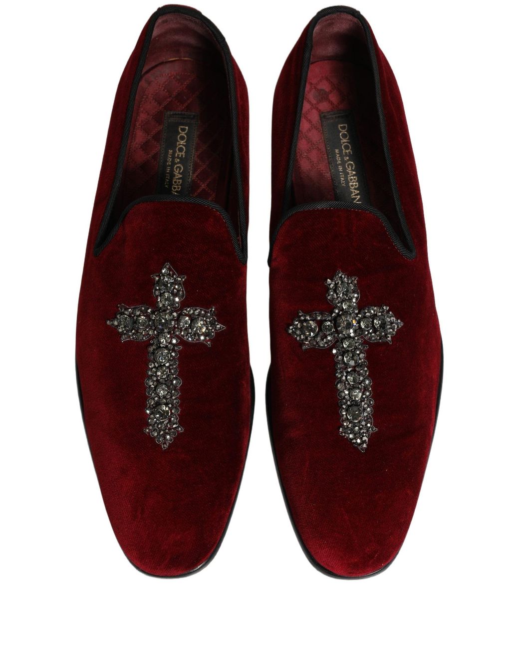 Dolce & Gabbana Dolce & Gabbana Crystal-Embroidered Velvet Loafer for men