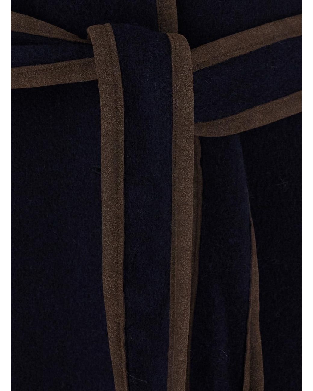 Bazar Deluxe Blue Bazar Deluxe Contrasting Trim Coat