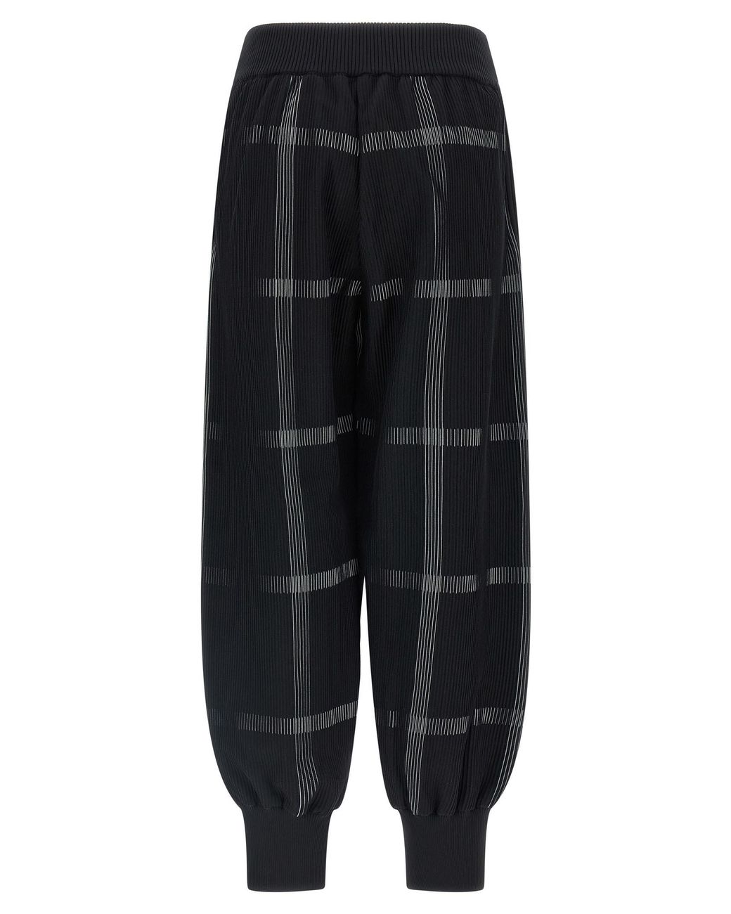 Pleats Please Issey Miyake Black Polyester Casual Pants
