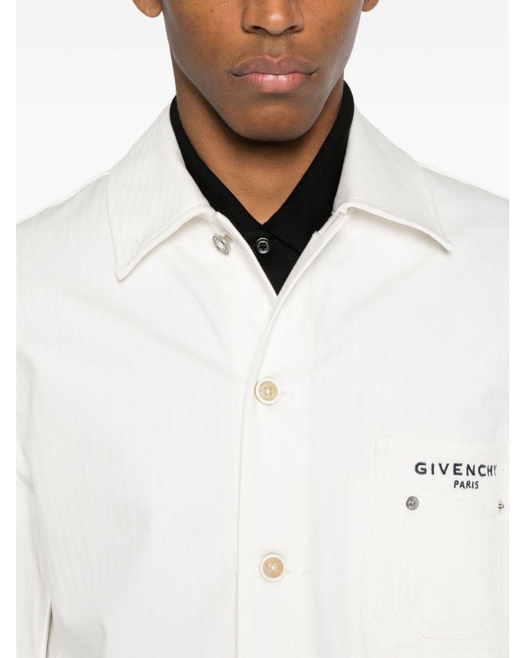 Givenchy White Denim Cotton Jacket for men
