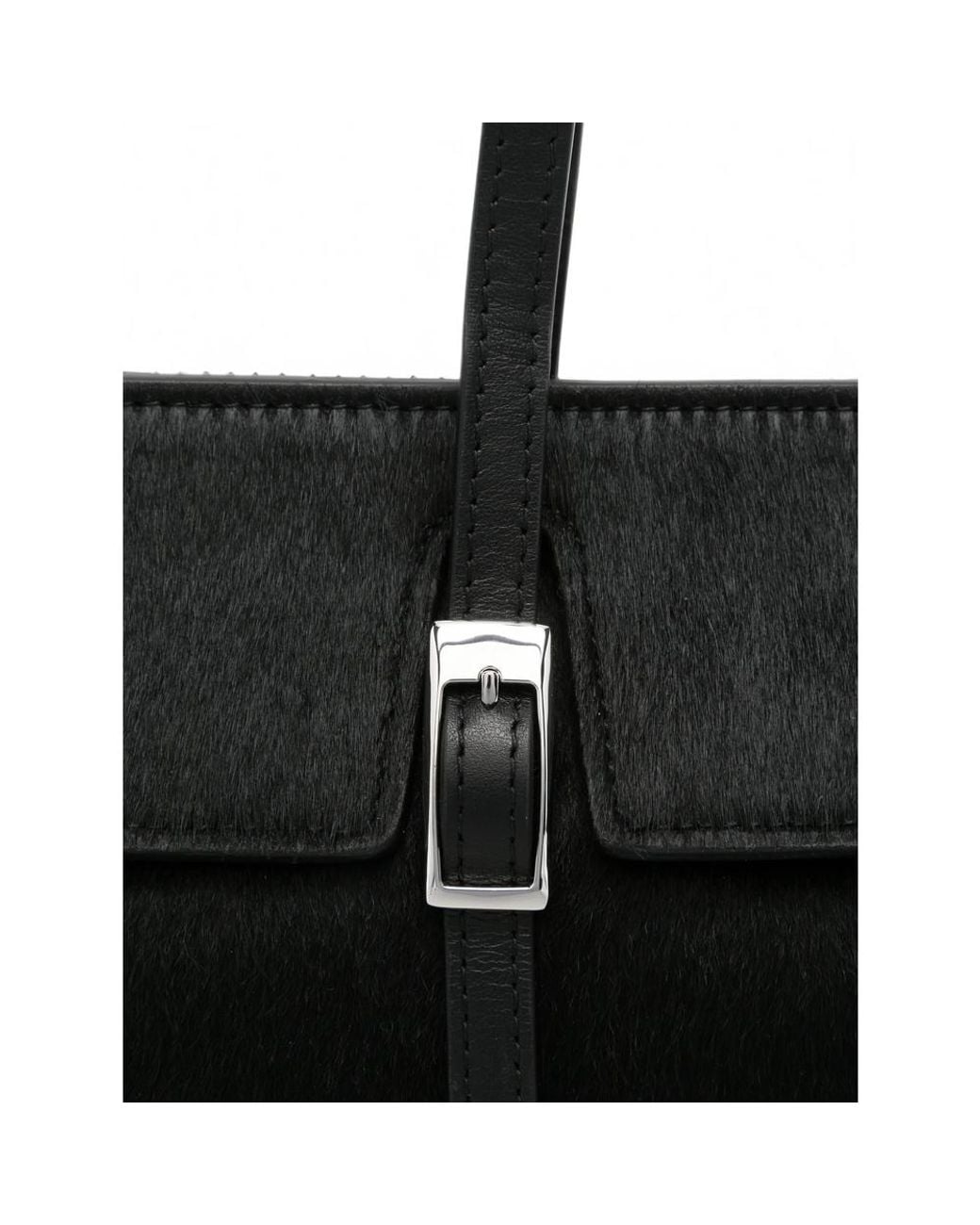 Elleme Black Tote Bag Le Bateau Pony Hair Calf