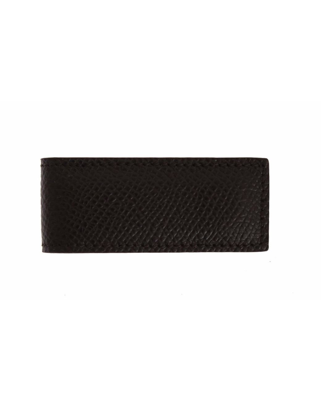 Dolce & Gabbana Black Dolce & Gabbana Magnetic Leather Belt Buckle for men