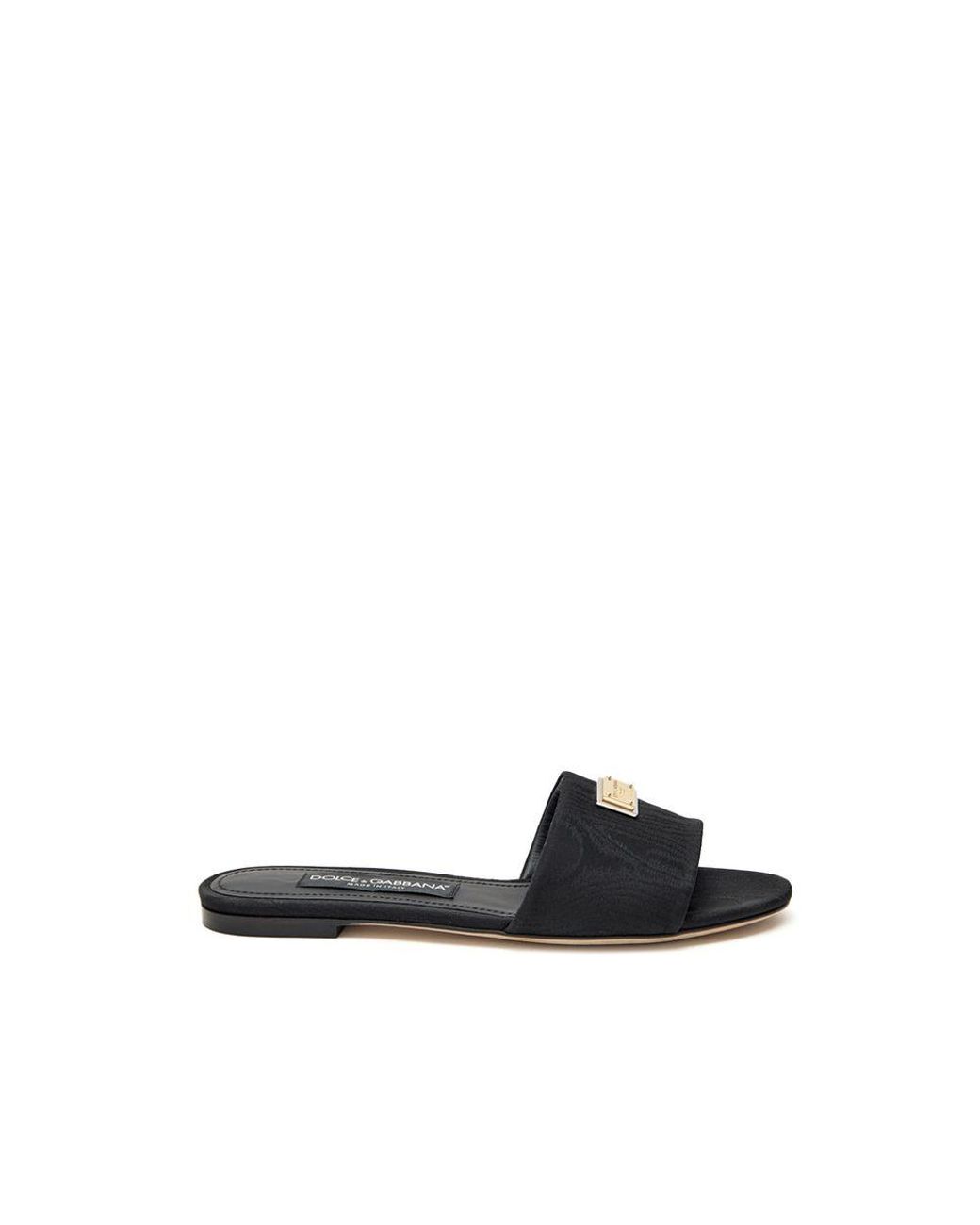 Dolce & Gabbana Black Sliders
