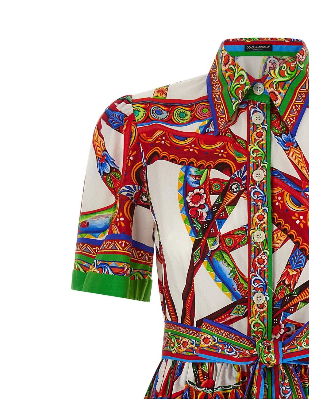 Dolce & Gabbana Red Dolce & Gabbana Carretto Dress