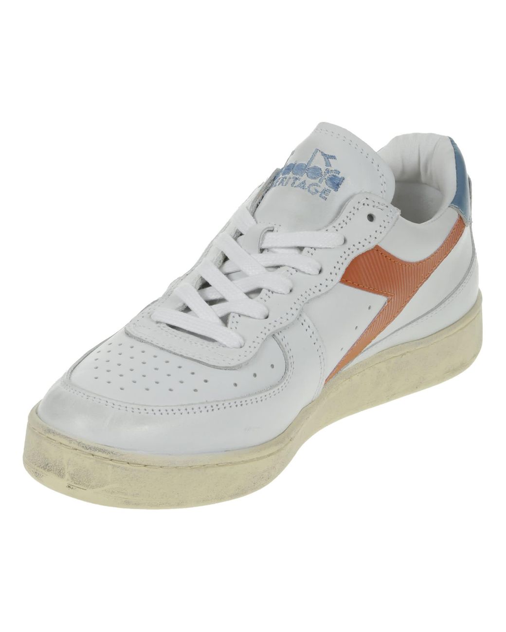 Diadora Mi Basket Low Used in White for Men Lyst UK