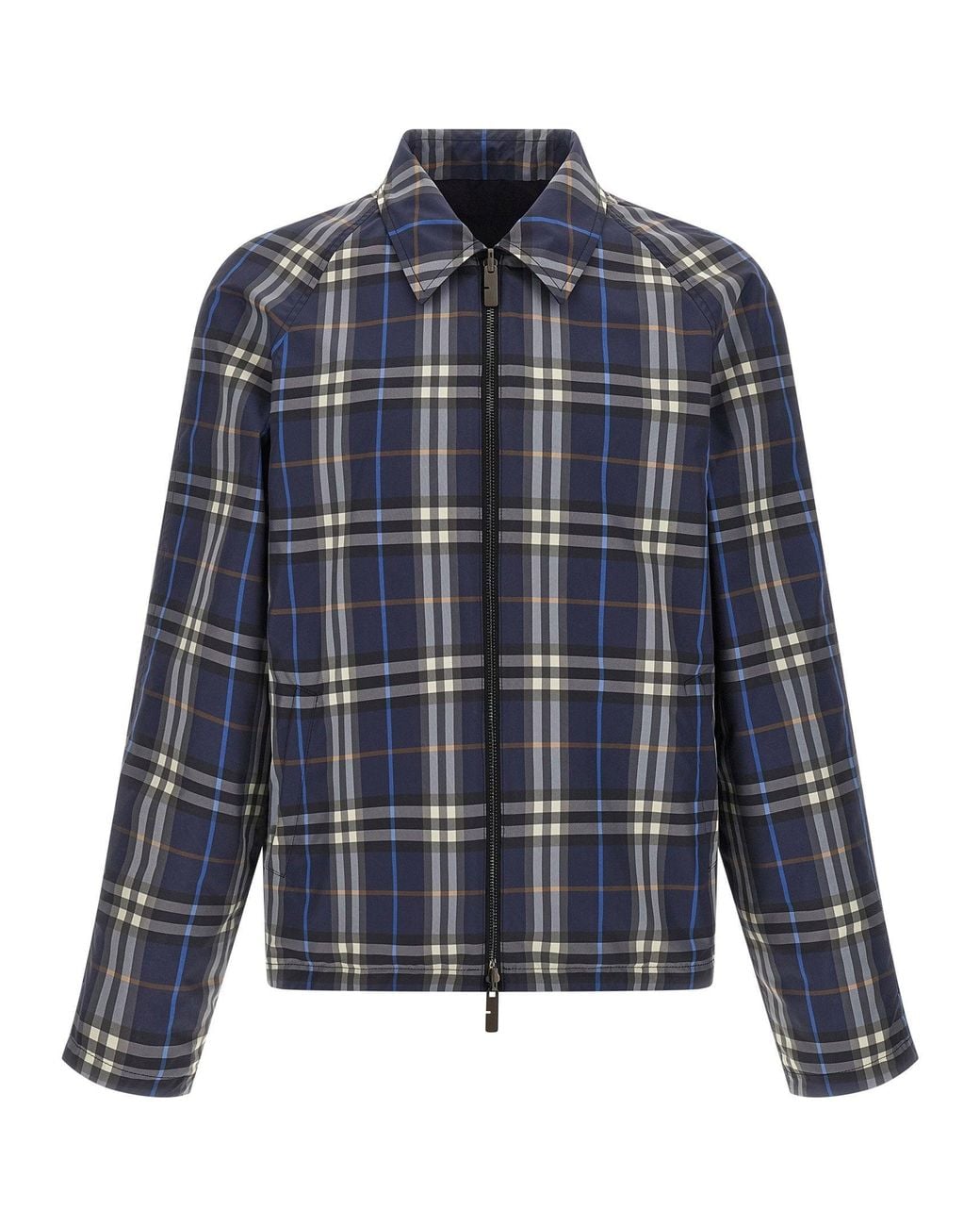 Burberry Blue Reversible Cotton Jacket