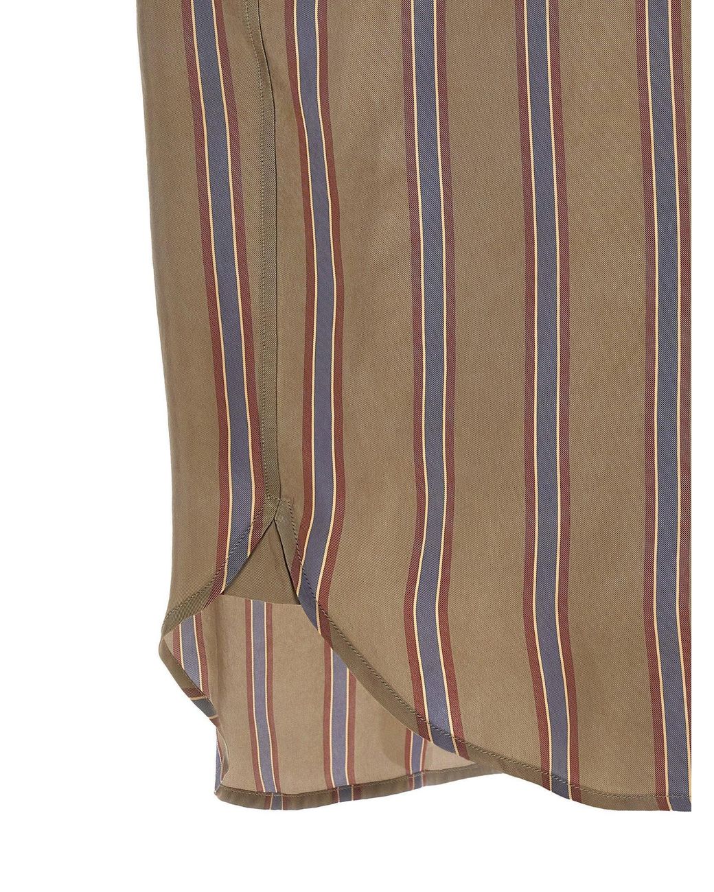 Saint Laurent Brown Cassandre Shirt for men