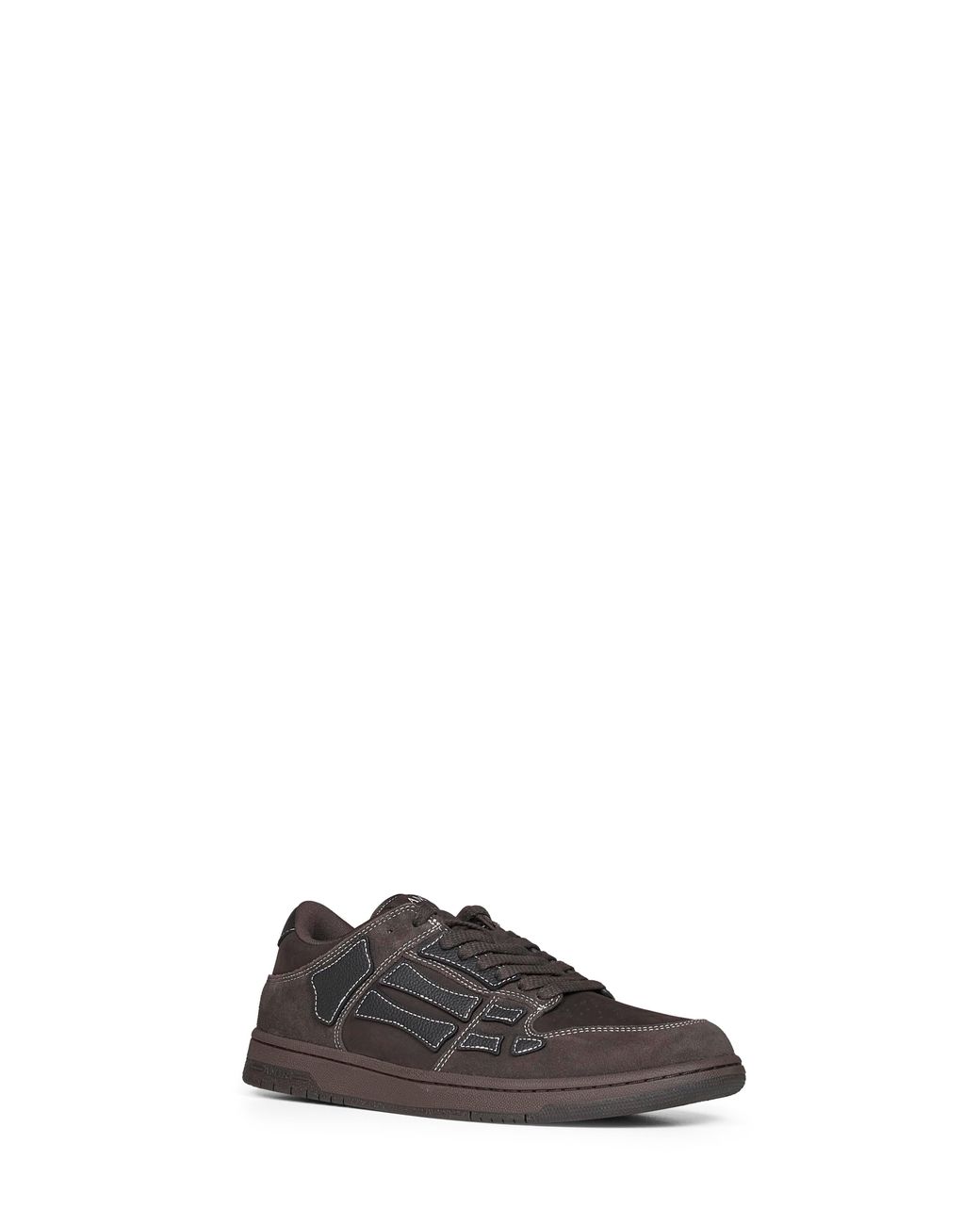 Amiri Brown Suede Skel Top Low Sneakers for men