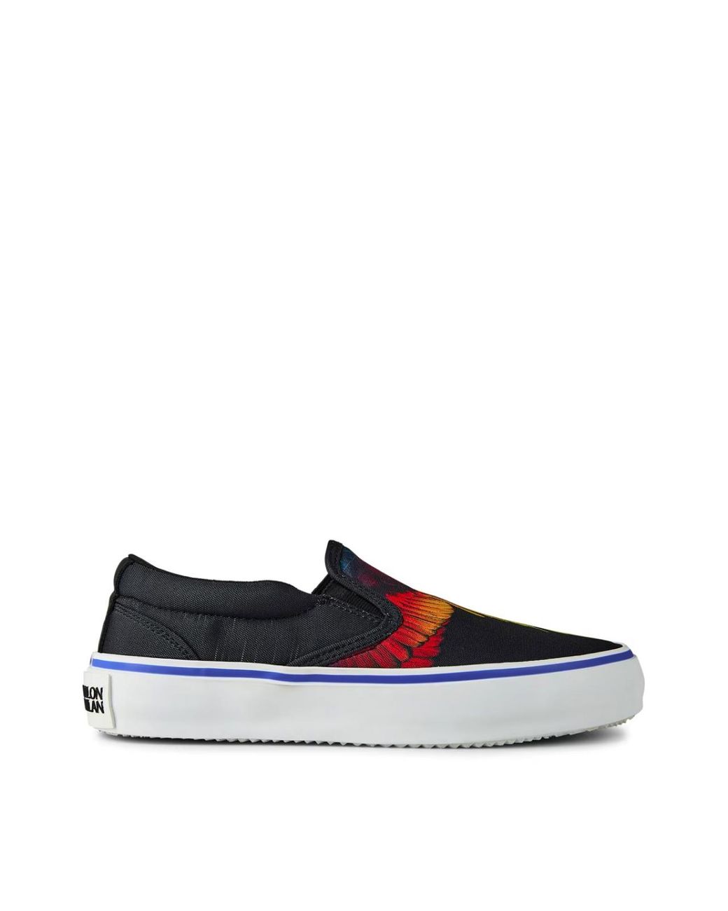 Marcelo Burlon Blue Icon Wings Logo Slip-On Sneakers Shoes for men