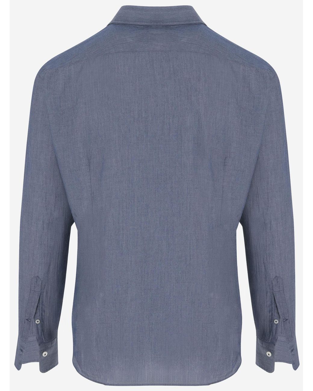 Alessandro Gherardi Blue Cotton Denim Shirt for men