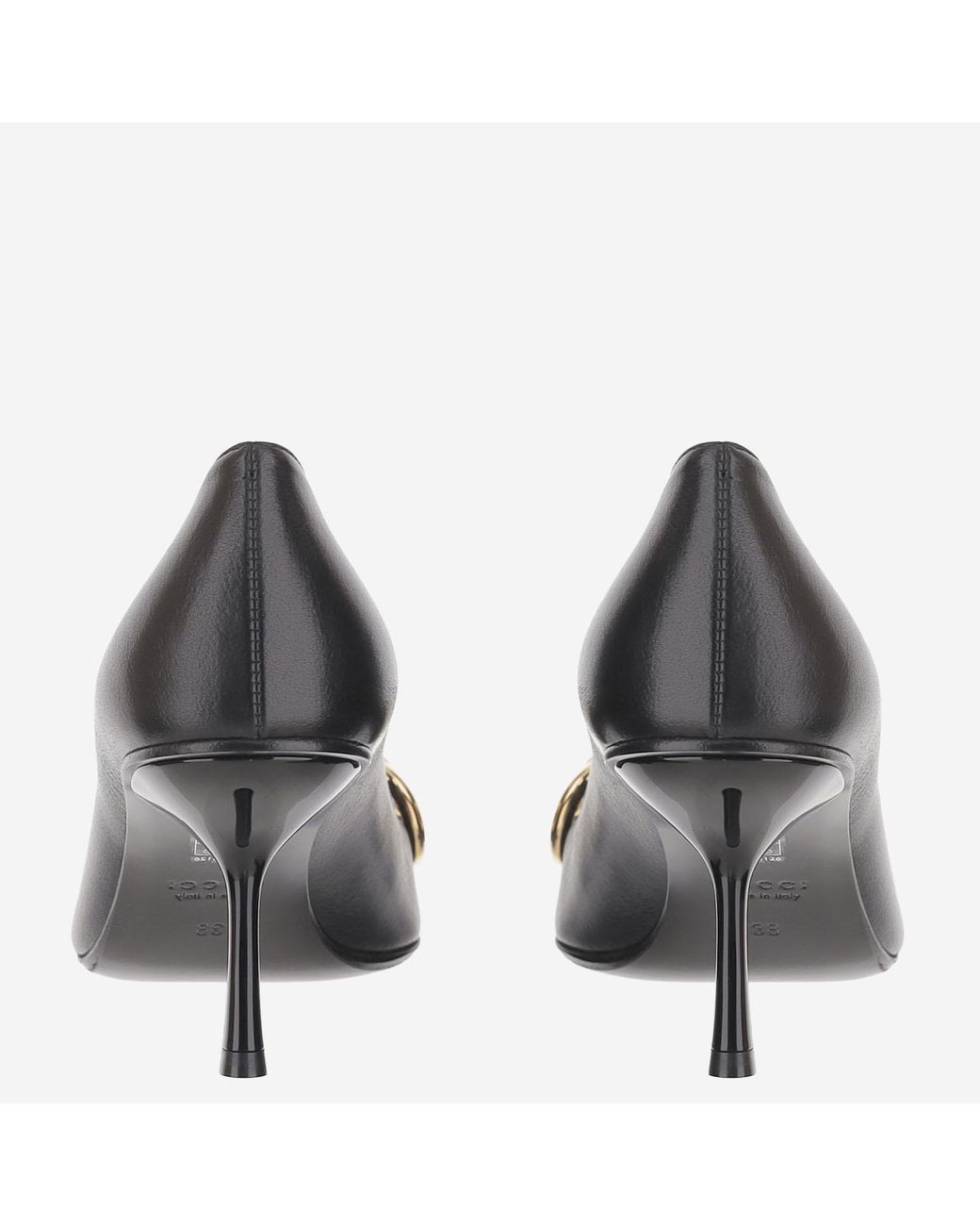 Gucci Gray Leather Pumps Boulevard