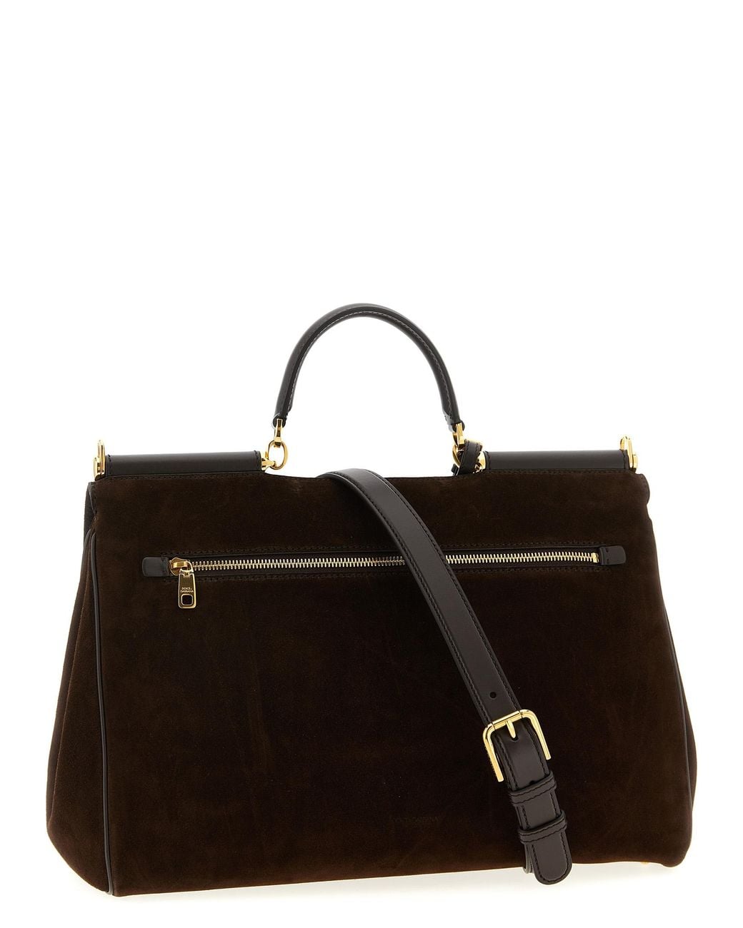 Dolce & Gabbana Brown Pvc Handbag Bag