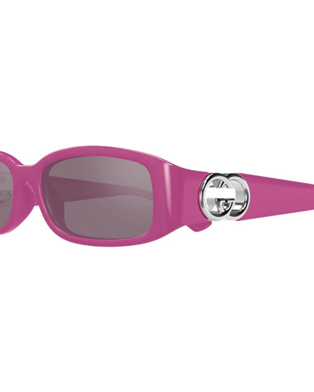 Gucci Purple Gucci Eyewear Gg1661S Rectangular Frame Sunglasses