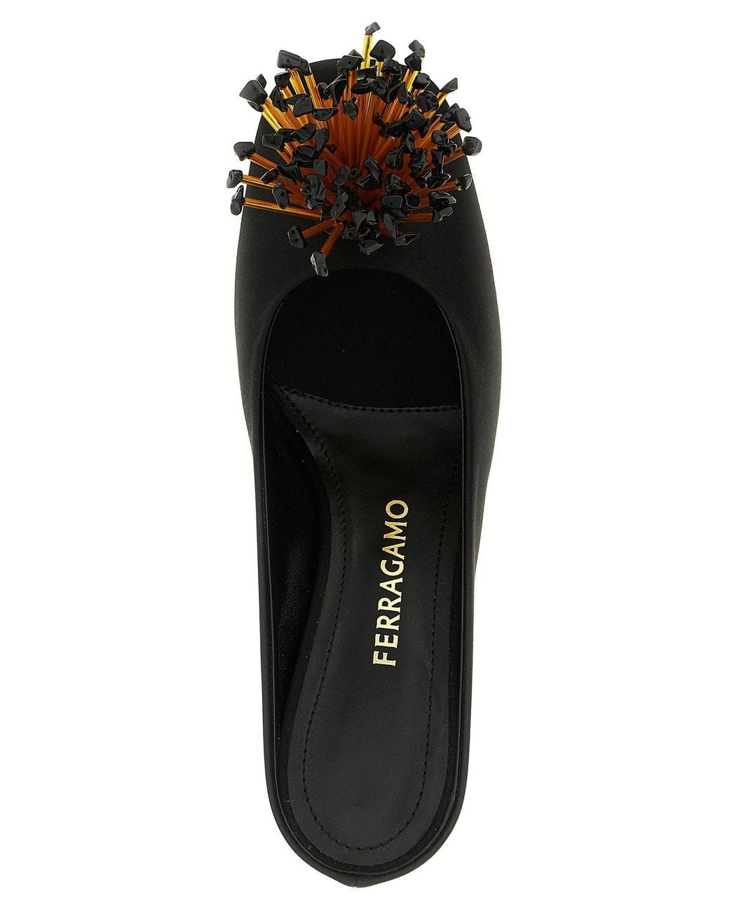 Ferragamo Black Safi Mule