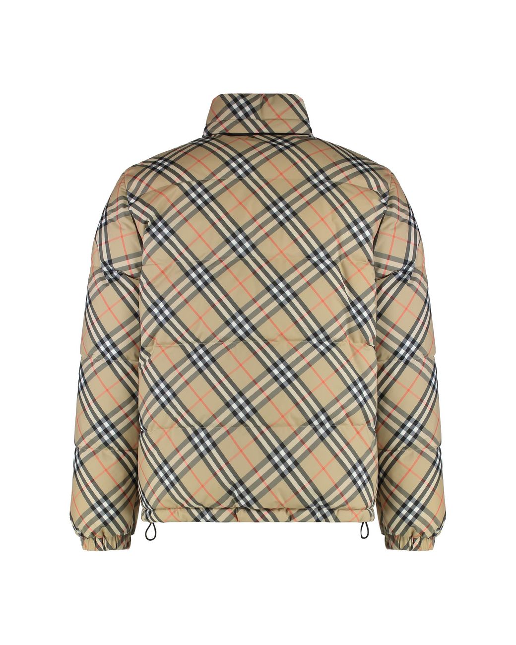 Burberry Brown Reversible Snowdon Check Down Jacket Duck Padded for men
