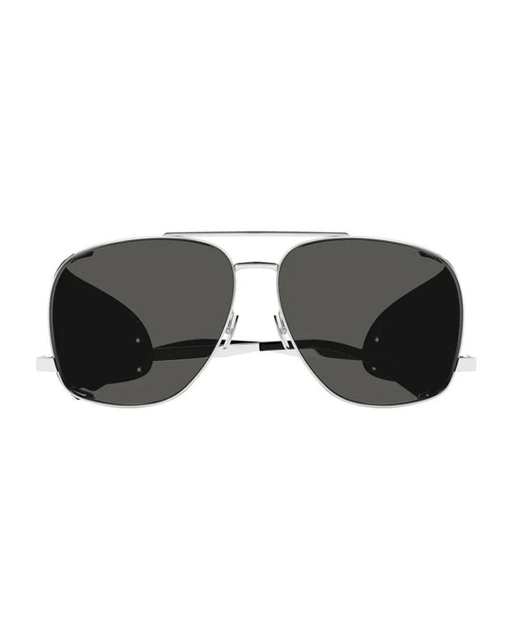 Saint Laurent Black Sunglasses Aviator Full Rim, - Frame And Lens Sl653Leonleatherspoiler001 for men