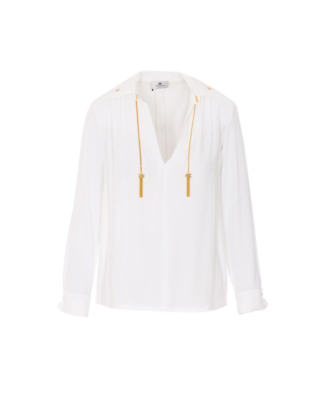 Elisabetta Franchi White Shirts Viscose