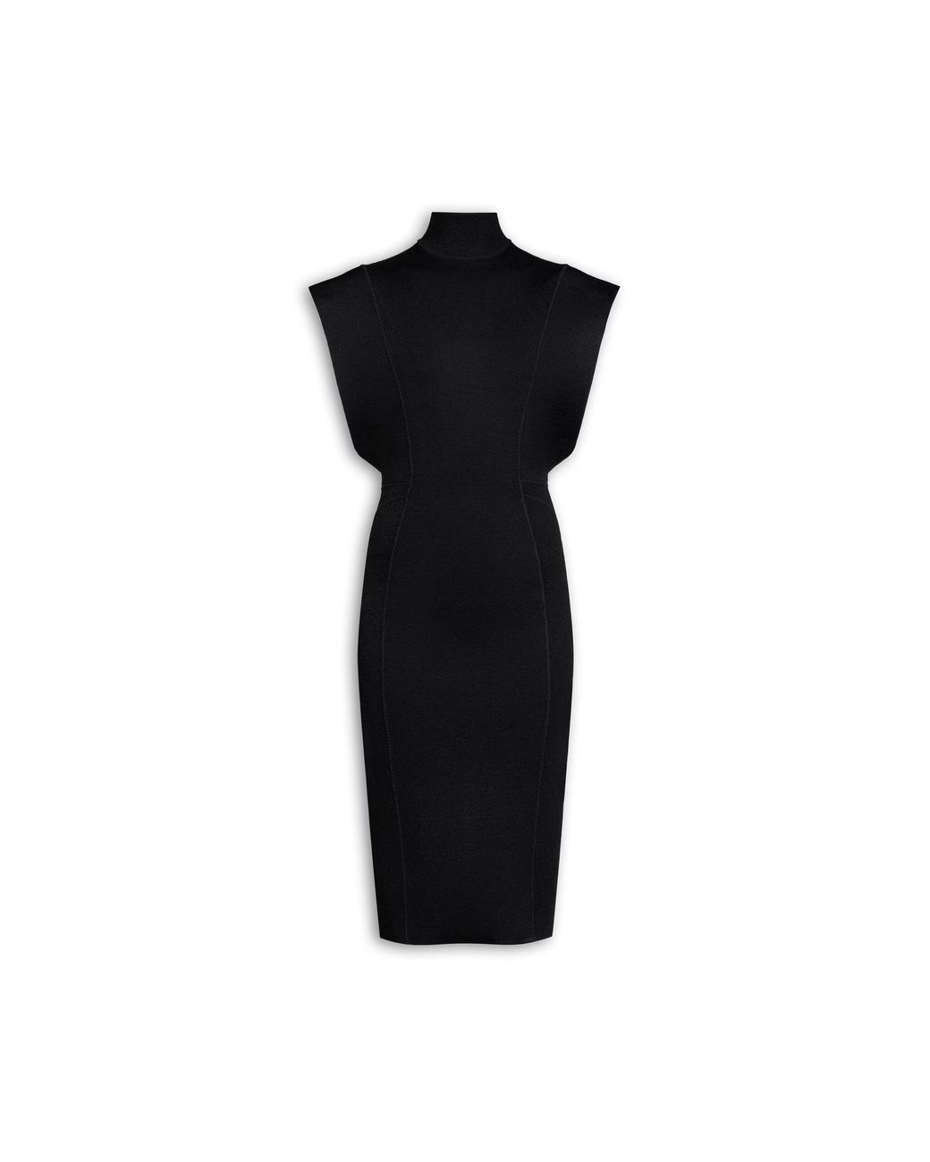 Maison AlaïA Black Long Dress Compact Knit