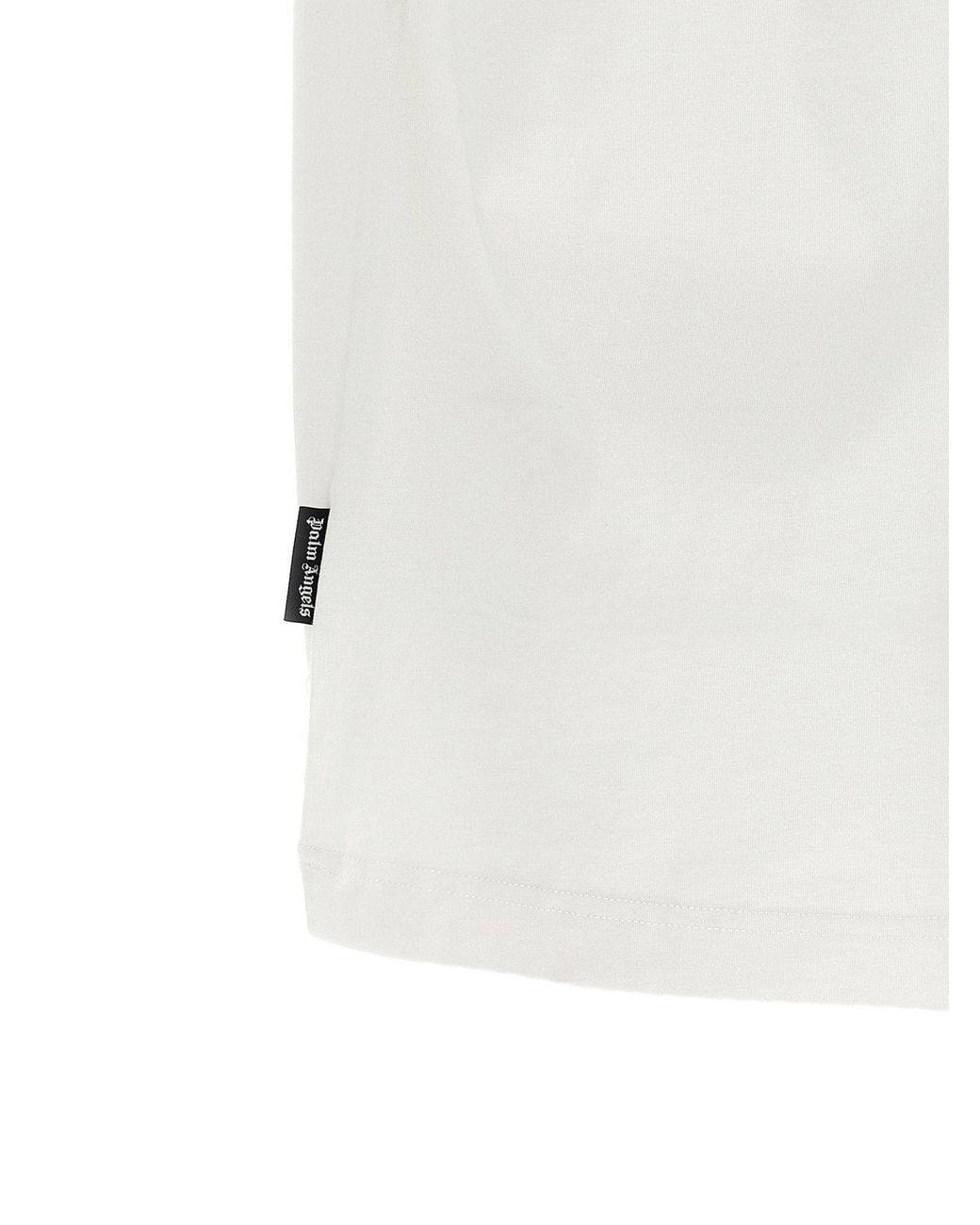 Palm Angels White I Love Pa Graphic Print T-Shirt for men