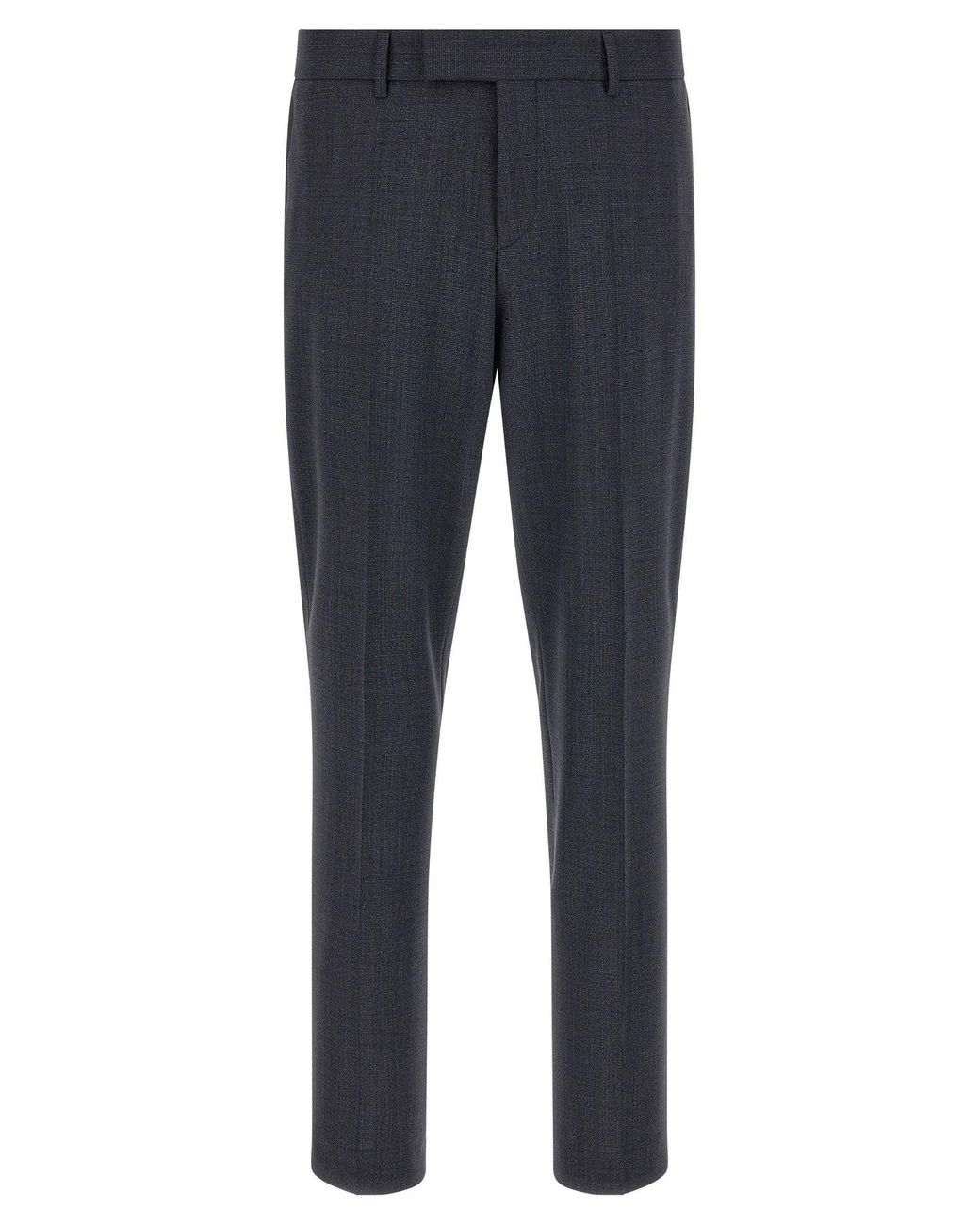 Boss Blue Virgin Wool Micro-Texture Pant Suit