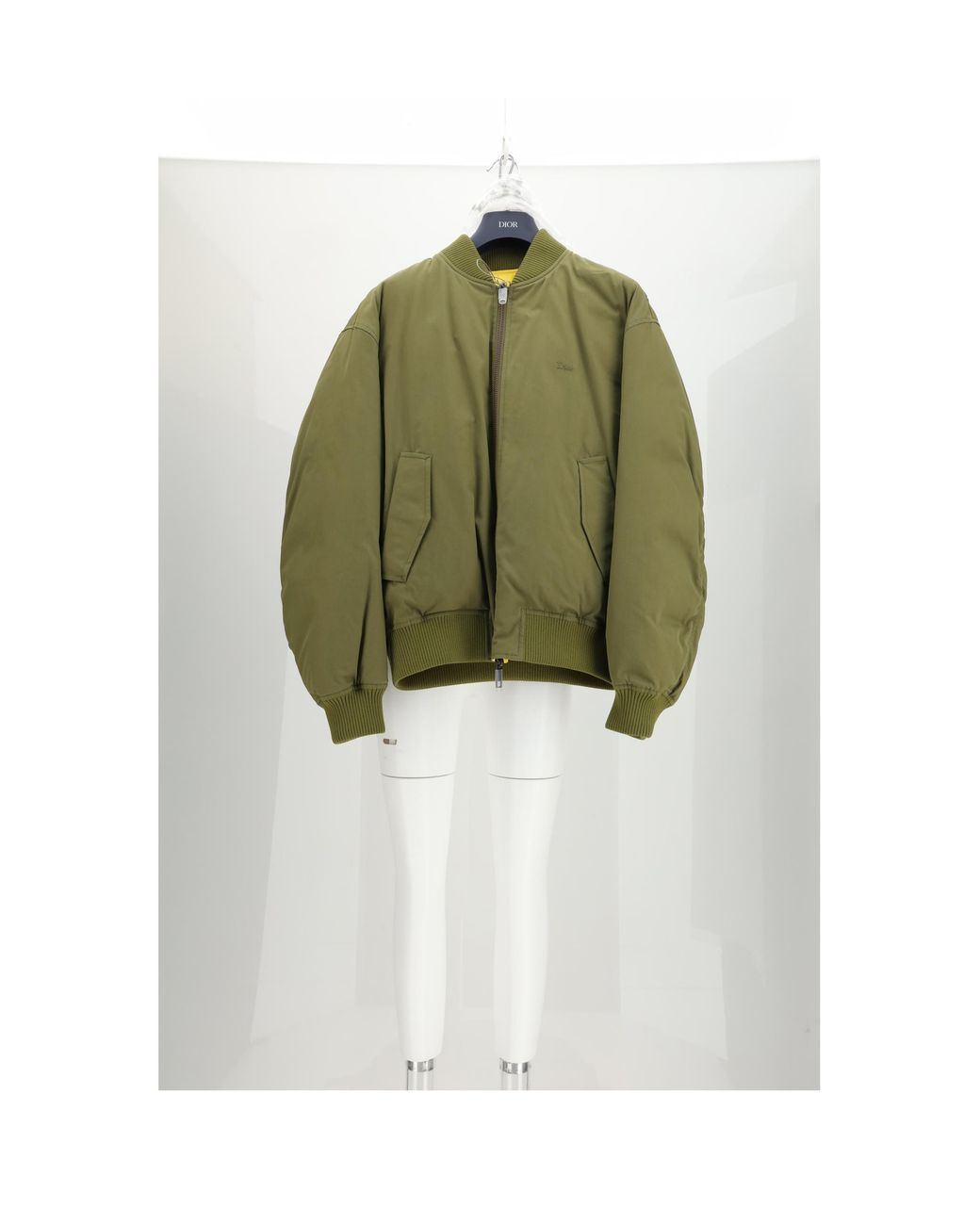 Dior White Bomber Jacket Reversible Cotton for men