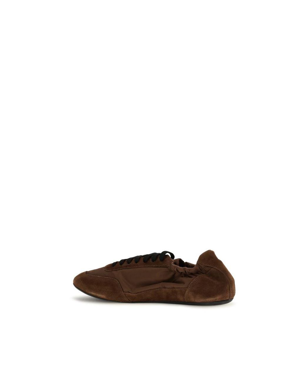 Prada Brown Calf Leather Bos Taurus Athletic Sneakers for men