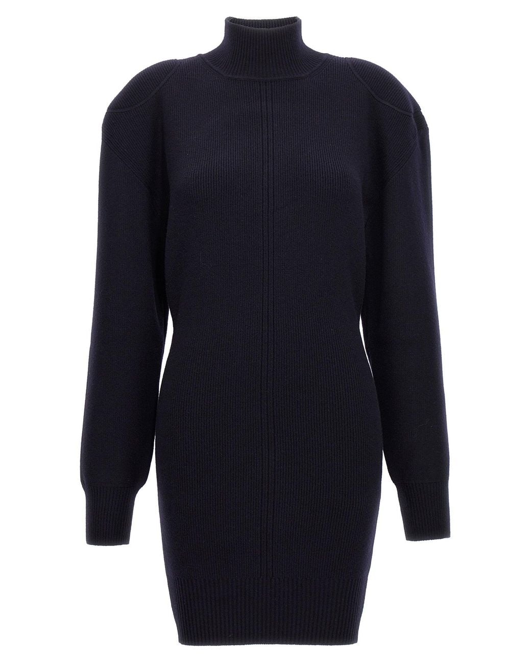 Navy Blue Ribbed Sweater Stella McCartney Stella Mccartney Ribbed Wool Sweater in Blue | Lyst